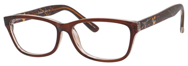 Enhance EN3957 Eyeglasses, Brown/Crystal