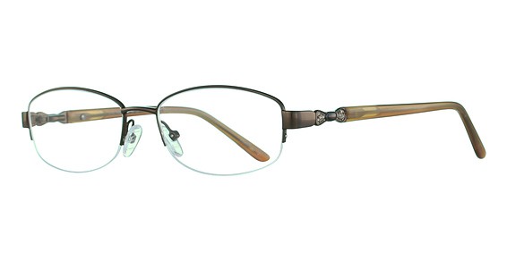 Lido West Crystal Eyeglasses, BRN