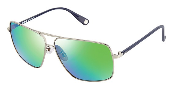 Bally BY2051A Sunglasses, C02 Palladium/Navy (Multilayer Green)
