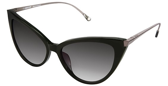 Bally BY2053A Sunglasses, C03 Green (Gradient Grey)
