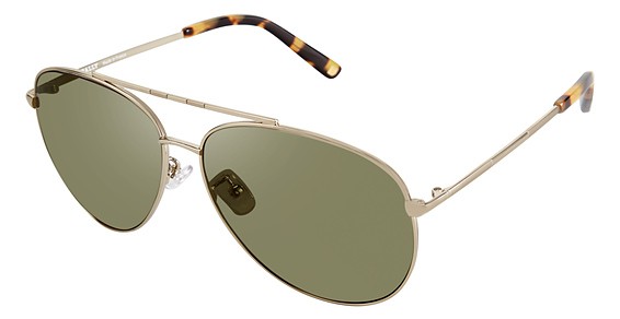 Bally BY4058A Sunglasses, C02 Gold (Green)