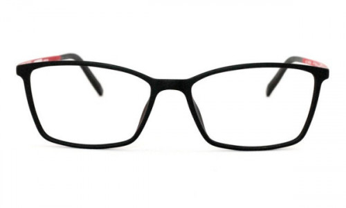 Eyecroxx EC389U Eyeglasses, C2 Black/Red