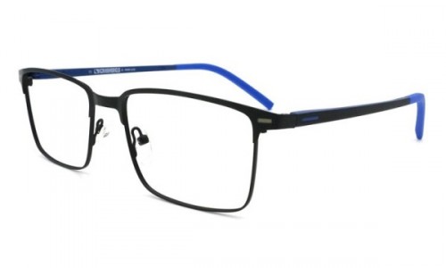 Eyecroxx EC452M Eyeglasses, C2 Mat Black Blue