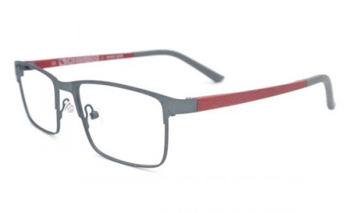 Eyecroxx EC455M Eyeglasses, C1 Grey Red