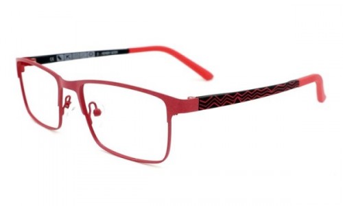 Eyecroxx EC455M Eyeglasses, C3 Red Black