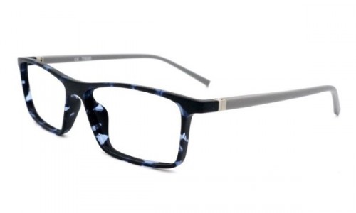 Eyecroxx EC461T Eyeglasses, C4 Demi Black Grey