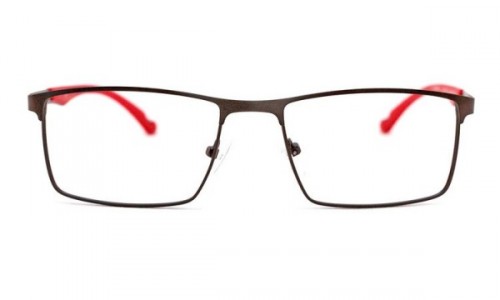 Eyecroxx EC4M372 Eyeglasses, C2 Gunmetal Red