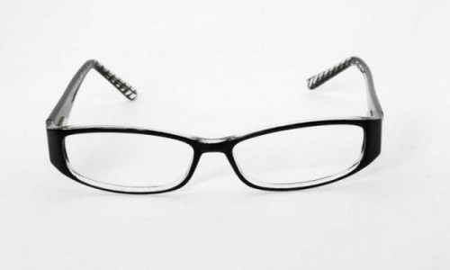 Adolfo LEVA Eyeglasses, Black Crystal
