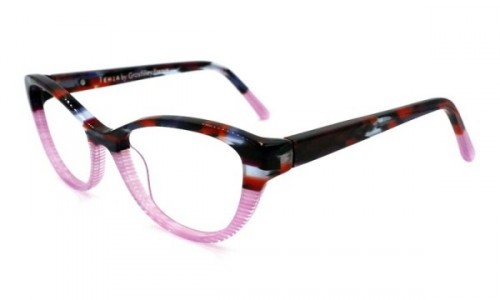 Tehia T50008 Eyeglasses, C02 Pink Blue Red
