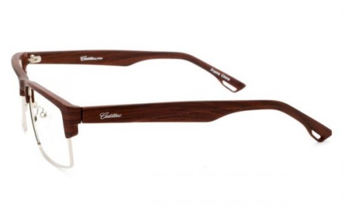 Cadillac Eyewear DTS8022 Eyeglasses, Silver/Demi Brown