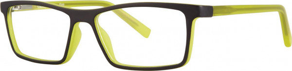Gallery Finn Eyeglasses, Black/Yellow