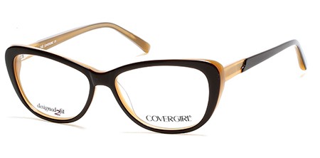 CoverGirl CG0455 Eyeglasses, 050 - Dark Brown/other