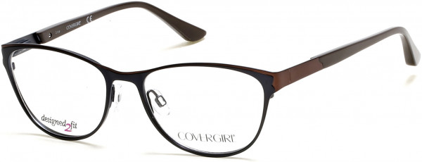 CoverGirl CG0456 Eyeglasses, 091 - Matte Blue