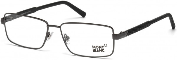 Montblanc MB0629 Eyeglasses, 008 - Shiny Gumetal