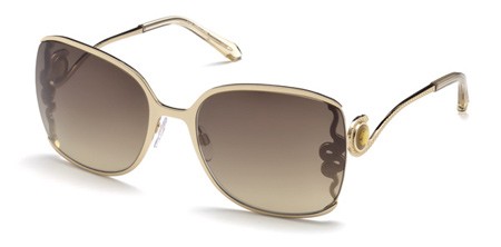 Roberto Cavalli WASAT Sunglasses, 28G - Shiny Rose Gold / Brown Mirror