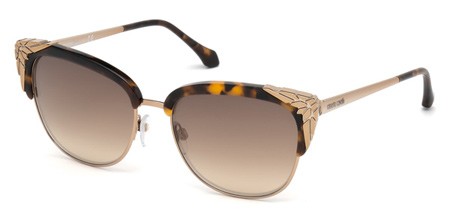 Roberto Cavalli WEZN Sunglasses, 52G - Dark Havana / Brown Mirror