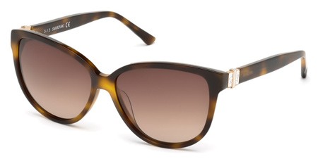 Swarovski FELICITY Sunglasses, 53F - Blonde Havana / Gradient Brown