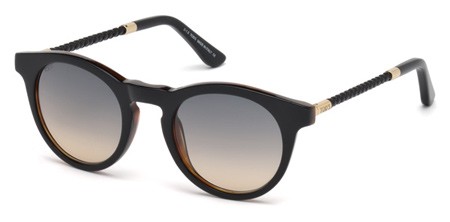 Tod's TO-0188 Sunglasses, 05B - Black/other / Gradient Smoke