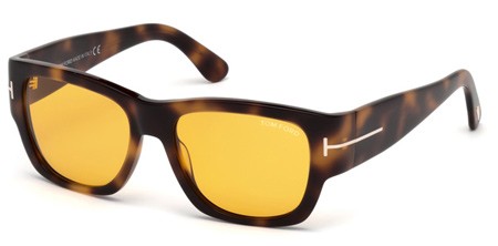 Tom Ford STEPHEN Sunglasses, 52E - Dark Havana / Brown
