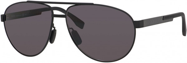 HUGO BOSS Black BOSS 0752/F/S Sunglasses, 0KCQ Black Carbon