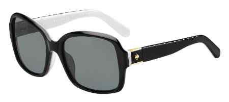 Kate Spade ANNORA/P/S Sunglasses, 0QOP BLACK WHITE