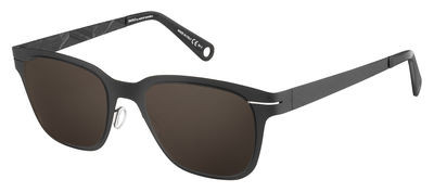 Safilo Design Saw 003/S Sunglasses, 0LS3(70) Semi Matte Black Shiny