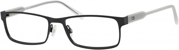 Tommy Hilfiger TH 1442 Eyeglasses, 0EQ9 Matte Black Crystal
