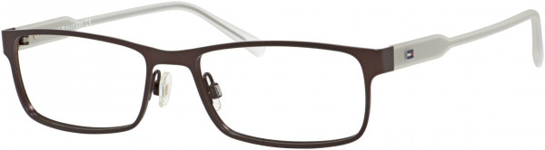 Tommy Hilfiger TH 1442 Eyeglasses, 0ERP Matte Brown Crystal Gold