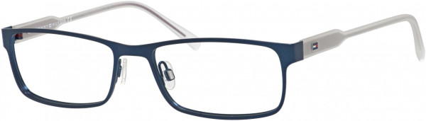 Tommy Hilfiger TH 1442 Eyeglasses, 0EUH Matte Blue Crystal Pattern