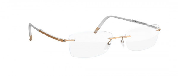 Silhouette Fusion 4525 Eyeglasses, 6054 Metallic Gold