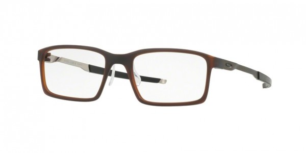 Oakley OX8097 STEEL LINE S Eyeglasses, 809704 MATTE DARK AMBER (BROWN)