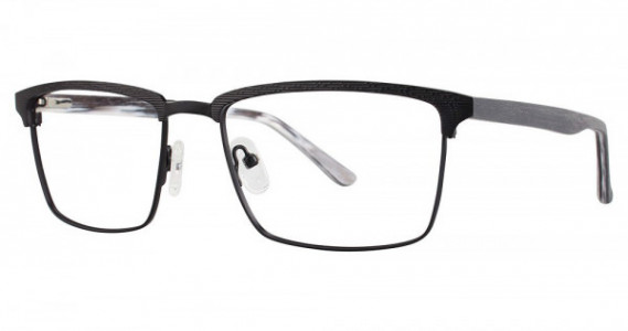 Big Mens Eyewear Club BIG JAKE Eyeglasses, Matte Black/Grey