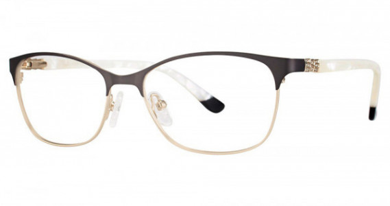 Genevieve ELOQUENT Eyeglasses, Matte Mink/Gold/Pearl