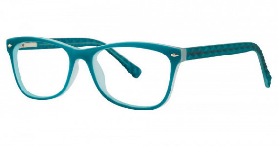 Modern Times LIKELY Eyeglasses, Teal/ Frost Matte