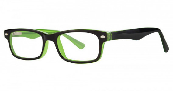 Modern Optical REMOTE Eyeglasses, Black/Lime