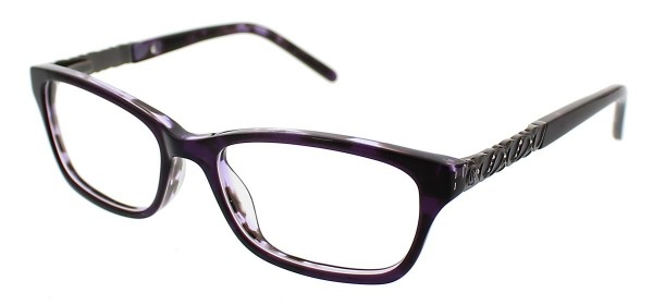 Jessica McClintock JMC 4023 Eyeglasses, Eggplant Laminate