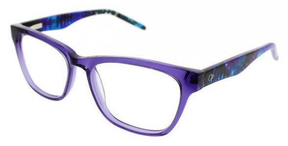OP OP MANHATTAN BEACH Eyeglasses, Purple Transparent