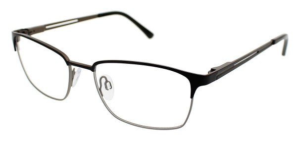 Puriti Titanium 5002 Eyeglasses, Black/gun