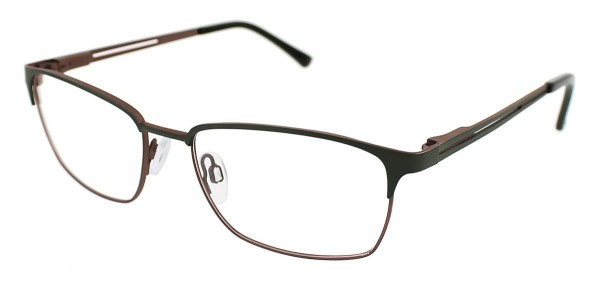 Puriti Titanium 5002 Eyeglasses, Forest/brown
