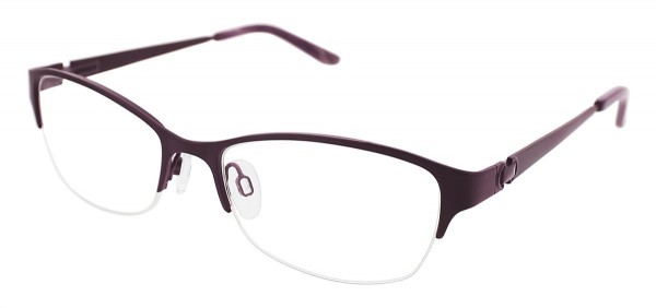 Puriti Titanium W19 Eyeglasses, Plum