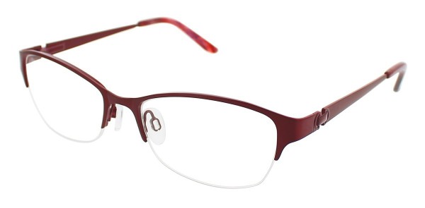 Puriti Titanium W19 Eyeglasses, Cherry Red