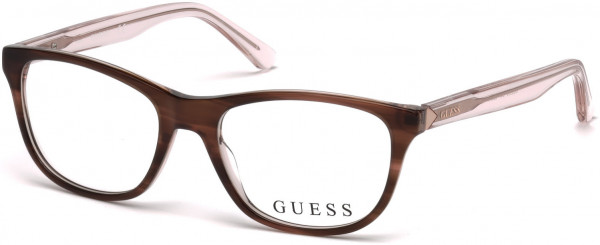 Guess GU2585 Eyeglasses, 047 - Light Brown/other