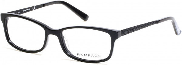 Rampage RA0207 Eyeglasses, 001 - Shiny Black