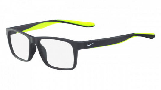 Nike NIKE 7101 Eyeglasses, (060) ANTHRACITE WITH ANTHRACITE/VOLT TEMPLE