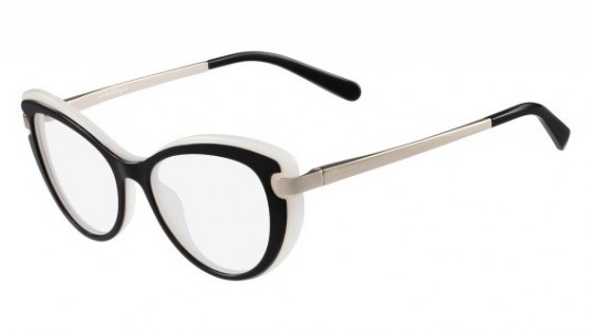 Ferragamo SF2755 Eyeglasses, (972) BLACK/SNOW