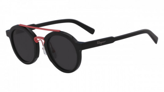 Ferragamo SF845S Sunglasses, (969) BLACK/CORAL