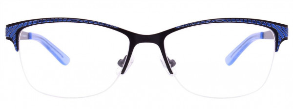 Takumi TK1021 Eyeglasses, 050 - Shiny Blue & Satin Black