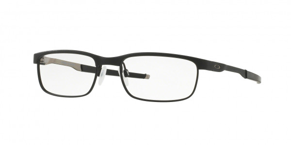 Oakley OX3222 STEEL PLATE Eyeglasses, 322201 STEEL PLATE POWDER COAL (BLACK)