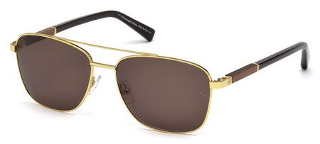 Ermenegildo Zegna EZ-0014 Sunglasses, 30J - Shiny Endura Gold / Roviex