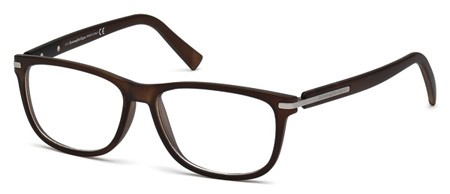 Ermenegildo Zegna EZ5005 Eyeglasses, 049 - Matte Dark Brown